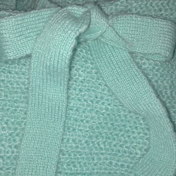 Project Naadam Sweater boatneck knit bell long sleeves mint green women’s size M - Picture 6 of 6